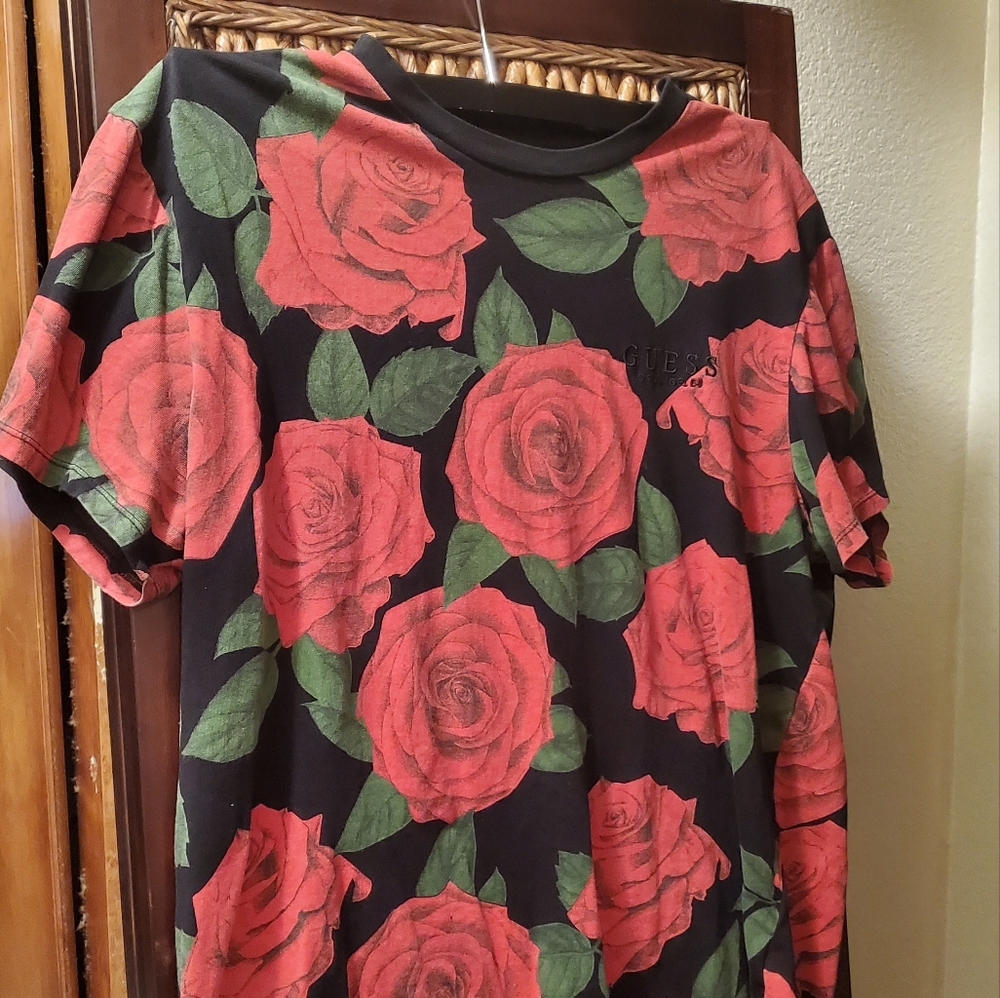 Rose Flower Guess Tshirt